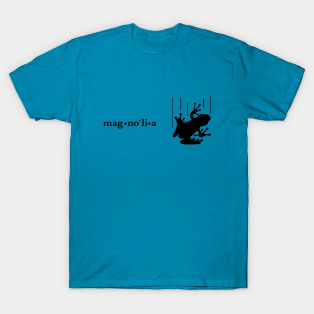 Magnolia's Frog (Black) T-Shirt by bernatc